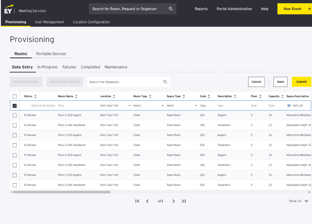 EY – Modern Meeting Experience solution for the global EY office with cloud apps integration