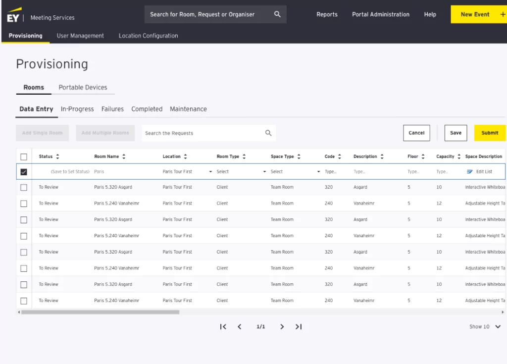 EY – Modern Meeting Experience solution for the global EY office with cloud apps integration